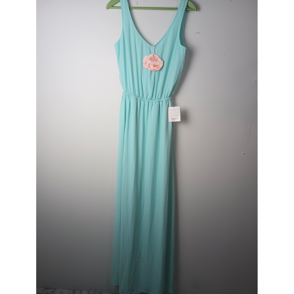 Show‎ Me Your Mumu Kendall Maxi Dress Mint Green XXS Bridesmaid Wedding Formal